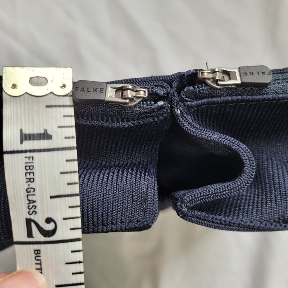 Falke Black Carrying Case Travel Bag 2 Pockets Logo Zippers 8 x 8 x 2 in Woven - Picture 10 of 11